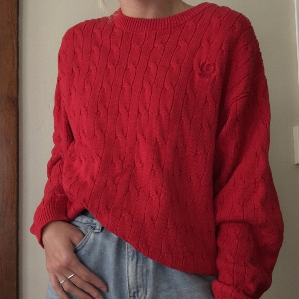 IZOD red sweater